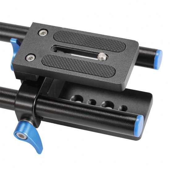 Neewer Universal Aluminum 15mm Rail Rod Support System High Riser DSLR Camera Mount 