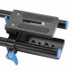Neewer Universal Aluminum 15mm Rail Rod Support System High Riser DSLR Camera Mount 