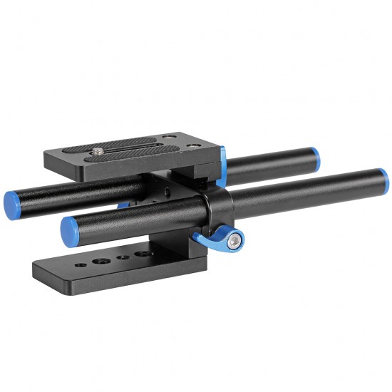 Neewer Universal Aluminum 15mm Rail Rod Support System High Riser DSLR Camera Mount 