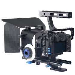 YELANGU C500 Camera Cage with Matte Box & Follow Focus