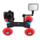 NEEWER Tabletop Mobile Slider Dolly Car Video Track Rail