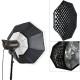 Godox 140cm Bowens mount Grid softbox for Strobes