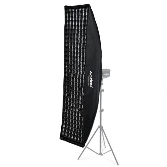 Godox 35x160cm (13.8"x 63") Bowens Mount Softbox with Honeycomb Grid for Strobes Godox 35x160cm (13.8"x 63") Bowens Mount Softbox with Honeycomb Grid for Strobes