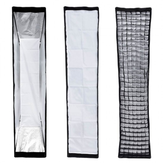 Godox 35x160cm (13.8"x 63") Bowens Mount Softbox with Honeycomb Grid for Strobes Godox 35x160cm (13.8"x 63") Bowens Mount Softbox with Honeycomb Grid for Strobes