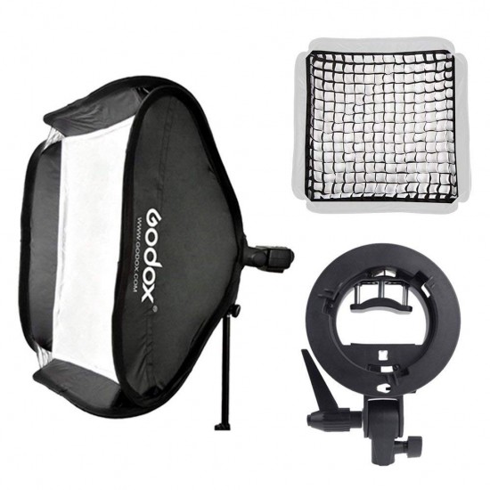 Godox 80 x 80cm Grid speedlite Softbox with S-type bracket