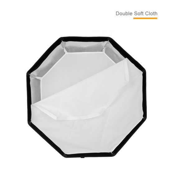 Godox 120cm Quick Open Bowens Mount Softbox with Grid for Strobes