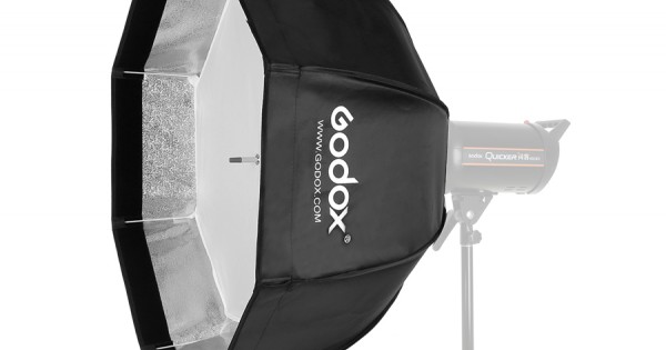 Softbox Ottagonale Godox 120 Cm Con Griglia A Nido D'ape, Per Flash Bowens, Per Ritratti E Studio