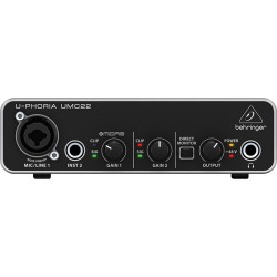 Behringer U-PHORIA UMC22 2x2 USB Audio Interface Behringer U-PHORIA UMC22 2x2 USB Audio Interface