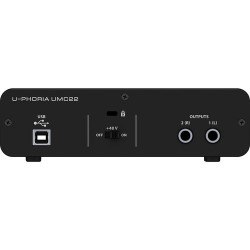 Behringer U-PHORIA UMC22 2x2 USB Audio Interface Behringer U-PHORIA UMC22 2x2 USB Audio Interface