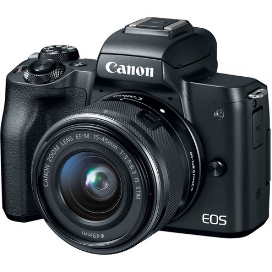 Canon EOS M50 Digital Mirrorless Camera with 15-45 mm STM Lens (Black)