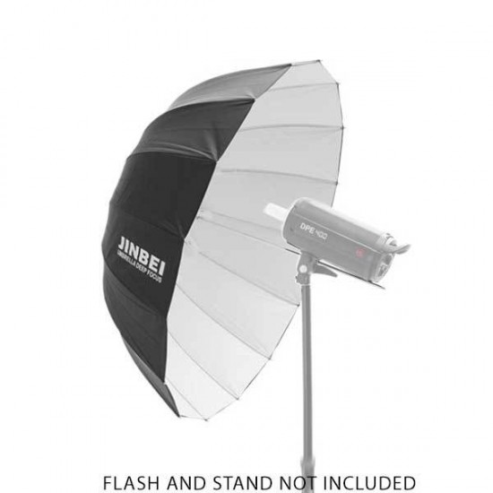 Jinbei 130cm/51" Black/White Deep Parabolic Umbrella Jinbei 130cm/51" Black/White Deep Parabolic Umbrella