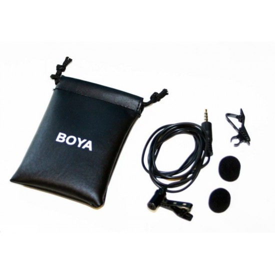 BOYA BY-LM10 Lavalier Lapel Clip-on Omnidirectional Condenser Microphone for Smartphones