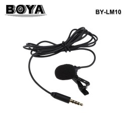 BOYA BY-LM10 Lavalier Lapel Clip-on Omnidirectional Condenser Microphone for Smartphones BOYA BY-LM10 Lavalier Lapel Clip-on Omnidirectional Condenser Microphone for Smartphones