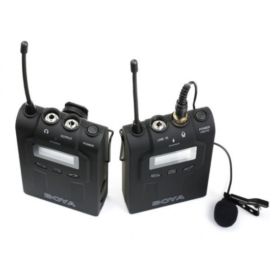 BOYA BY-WM6 UHF Wireless Lavalier Microphone Kit BOYA BY-WM6 UHF Wireless Lavalier Microphone Kit