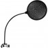 Microphone Pop Filter with Gooseneck and C-Style Clamp