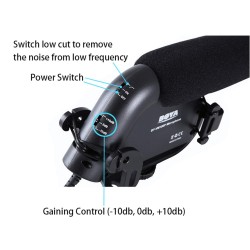 BOYA BY-VM190P Shotgun Video Condenser Microphone BOYA BY-VM190P Shotgun Video Condenser Microphone