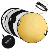 Selens 110cm 43" 5 in 1 Portable Collapsible Multi Disc Reflector (Gold/Silver/Black/White/Translucent)