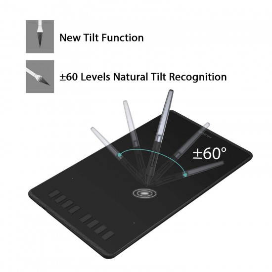 Huion Inspiroy H950P Graphics Drawing Tablet with Battery-Free Pen & Tilt