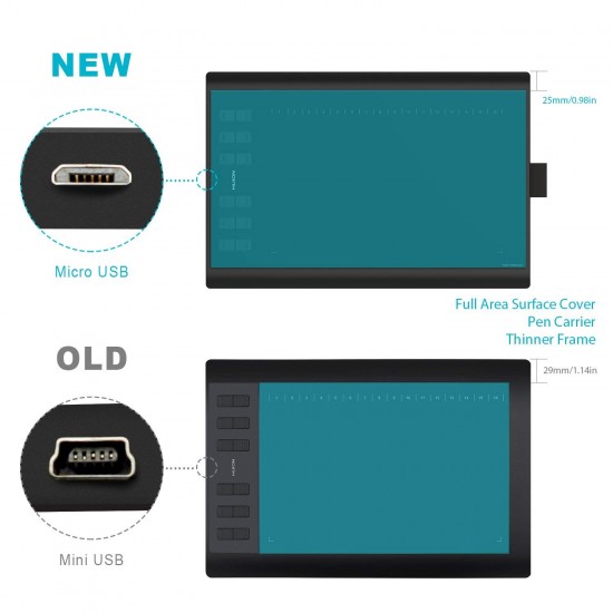 Huion New 1060 Plus Graphic Drawing Tablet 