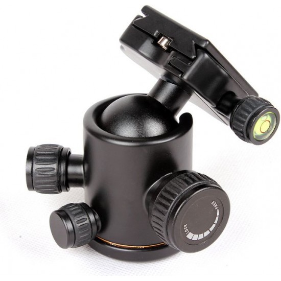 QZSD Q02 Camera Photography Tripod Head with Swivel Ball and Quick Release Plate