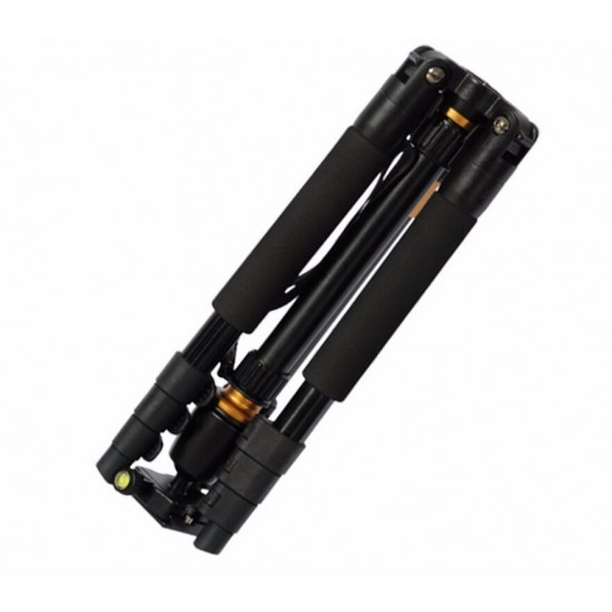QZSD Q555 Aluminum Alloy Travel Tripod+Monopod with Ball Head and Quick Release Plate