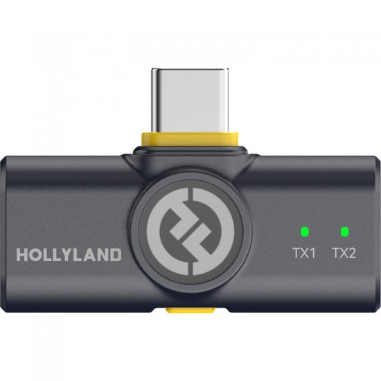 Hollyland LARK M2 DUO 2-Person Wireless Microphone System with USB-C Connector (2.4 GHz, Shine Charcoal) Hollyland LARK M2 DUO 2-Person Wireless Microphone System with USB-C Connector (2.4 GHz, Shine Charcoal)